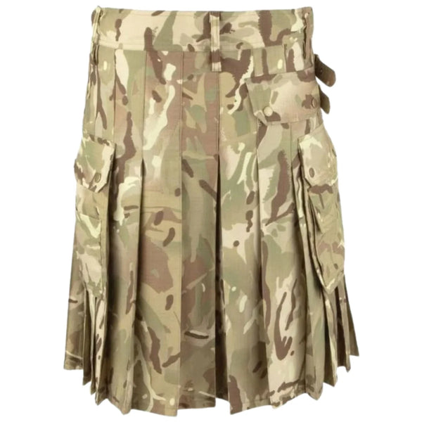Multi Camouflage Kilt For Men