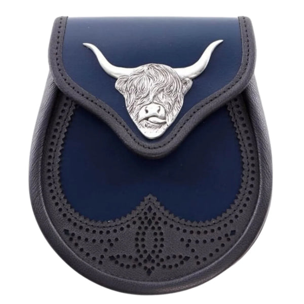 Navy Matt Highland Semi Dress Sporran