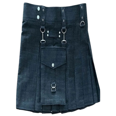New Black Denim kilt - view 2