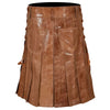 Premium Two-Tone Leather Kilt for Men