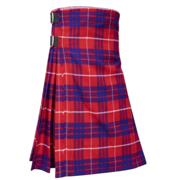 Red Hamilton Modern tartan kilt