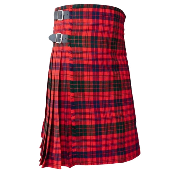 Red Rose Modern Tartan Kilt