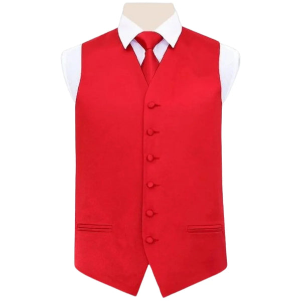 Red Waistcoat for Men