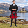 Robertson Red Modern Tartan Argyle Outfit