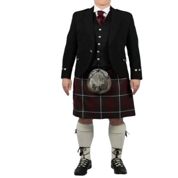 Robertson Red Modern Tartan Argyle Oufit