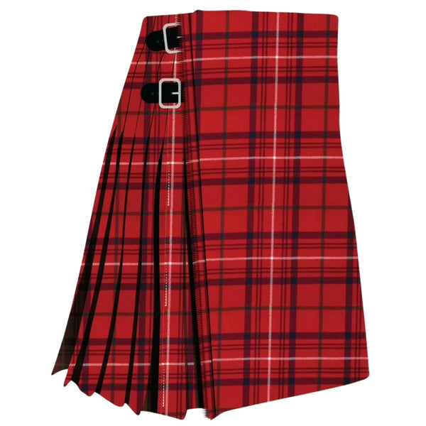 Rose Red Modern Tartan Kilt