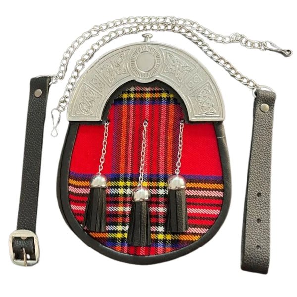 Royal Stewart Tartan Sporran With Chain