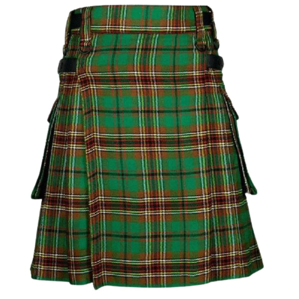 Scottish Kilt 8 Yards Tara Murphy Tartan Acrylic wool Kilts with Pockets