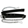 Scottish Three Tassel Leather Sporran With Free Chain Belt