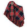 Black Stewart Tartan Fly Plaid