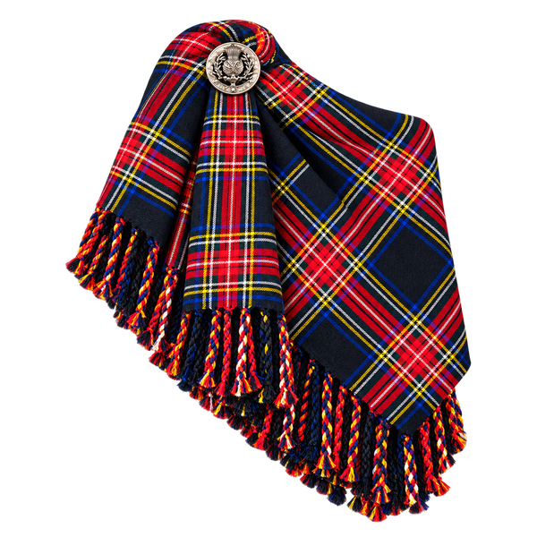 Black Stewart Tartan Fly Plaid