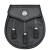 Semi Dress Black Calfskin Celtic Boss Sporran