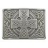 Silver Celtic Cross Kilt Buckle