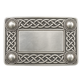 Silver Celtic Knot Kilt Buckle