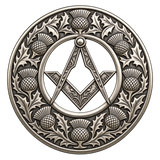 Silver Masonic Kilt Brooch