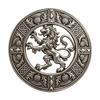 Silver Rampant Kilt Brooch