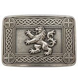 Silver Rampant Kilt Buckle