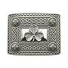 Silver Shamrock Kilt Buckle