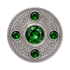 Silver With 5 G-Stone Kilt Brooch