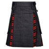 Straight and Slim Fit Denim Kilt