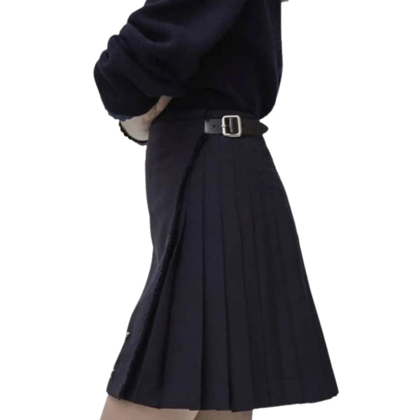 Women Black Tartan Kilt