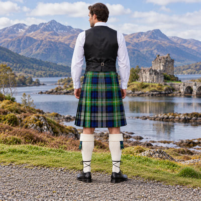 Abel Tartan Vest - back view