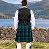 Abercrombie Modern Tartan Vest - back view