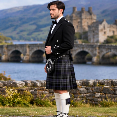 Afallon Tartan Prince Charlie Kilt Outfit - side view