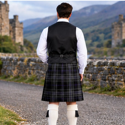 Afallon Tartan Vest - back view