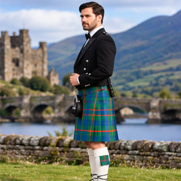 Agnew Ancient Tartan Prince Charlie Kilt Outfit - side view