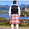 Ailsa Pink Tartan Vest - back view