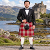 Ailsa Red Tartan Argyll Kilt Outfit - front view