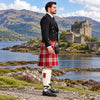 Ailsa Red Tartan Argyll Kilt Outfit - side view