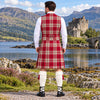 Ailsa Red Tartan Vest - back view