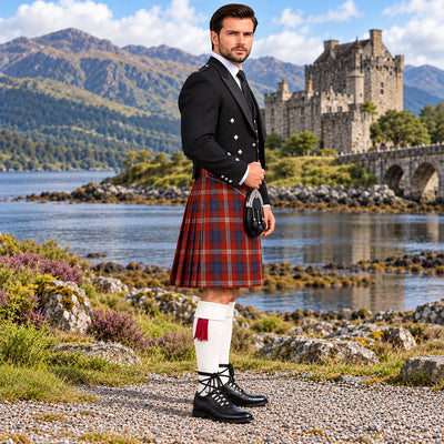 Ainslie Tartan Argyll Kilt Outfit - side view