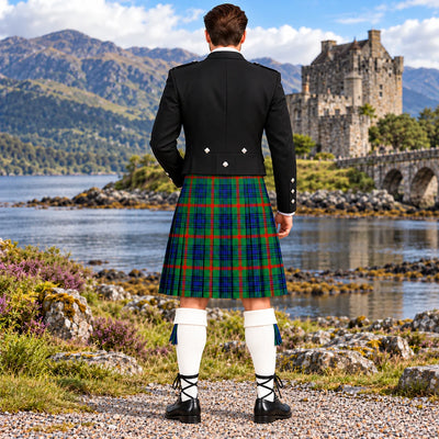 Aiton Tartan Prince Charlie Kilt Outfit - back view
