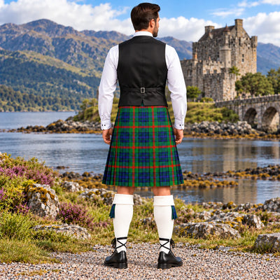 Aiton Tartan Vest - back view