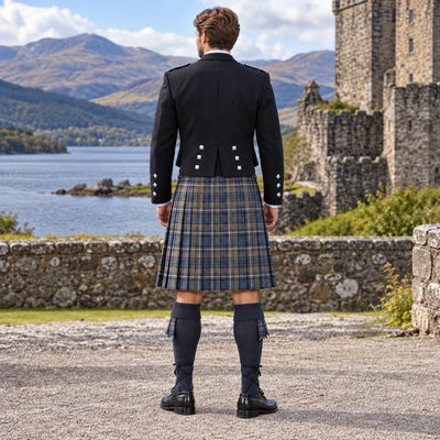 Alchemist Tartan Prince Charlie Kilt Outfit - back view