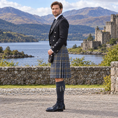 Alchemist Tartan Prince Charlie Kilt Outfit - side view