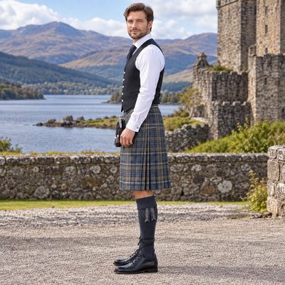Alchemist Tartan Vest - side view