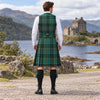 All Ireland Green Tartan Vest - back view