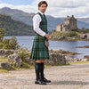All Ireland Green Tartan Vest - side view
