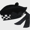 Black and White Scottish Glengarry Dice Hat