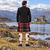 Black Stewart Tartan Argyll Kilt Outfit - back view