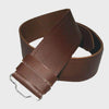 Brown Plain Leather Belt