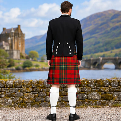 Cameron Modern Tartan Prince Charlie Kilt Outfit - back view