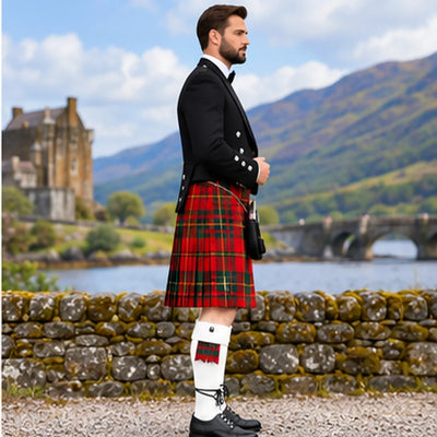 Cameron Modern Tartan Prince Charlie Kilt Outfit - side view