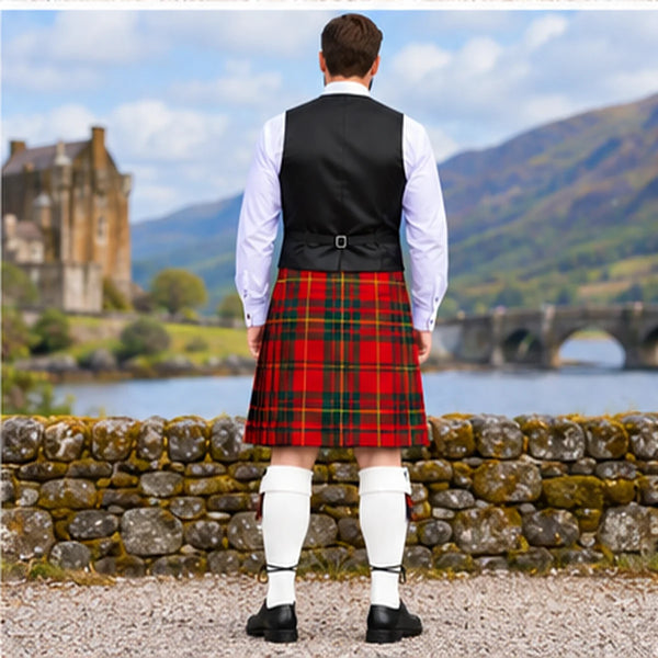 Cameron Modern Tartan Vest - back view