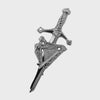 Celtic Design Irish Harp Kilt Pin