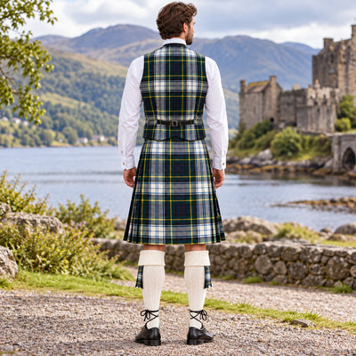 Gordon Dress Tartan Vest - back view